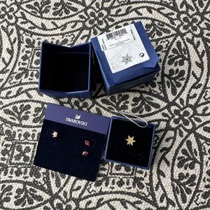 Swarovski earrings and ring
